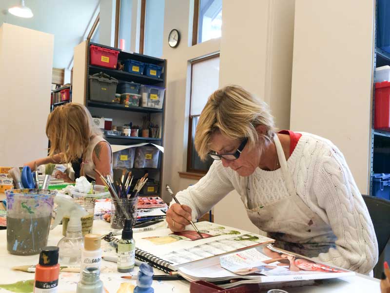 art journaling workshop experience