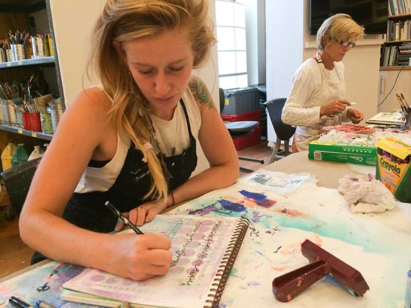 teaching art journaling
