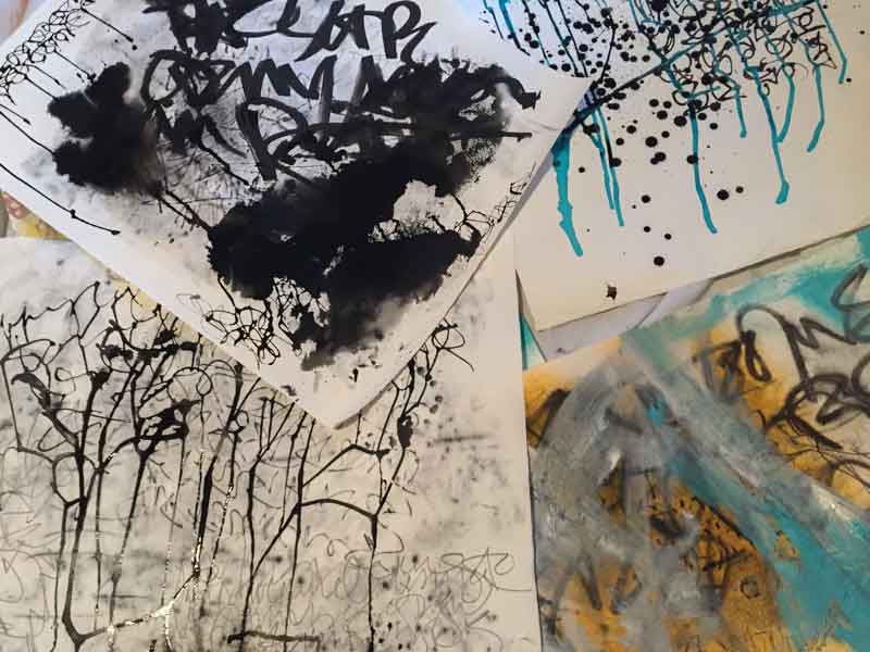 art journal healing layers
