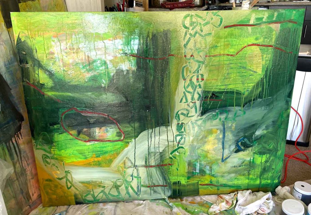 freeform art journal practice