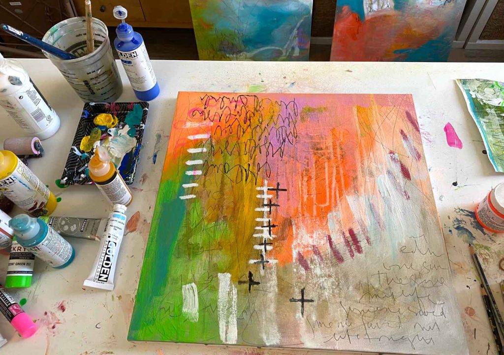 reclaimed materials art journal
