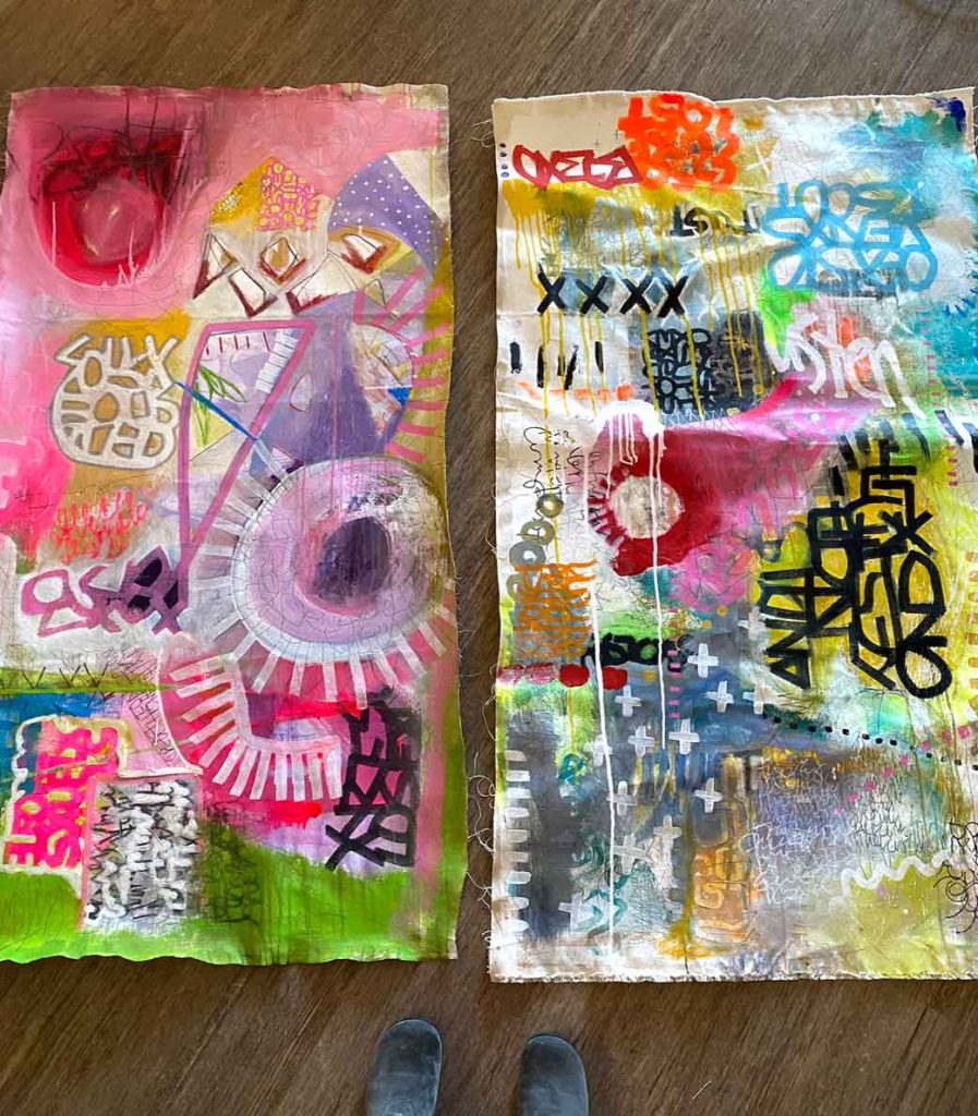 spontaneous art journal creativity